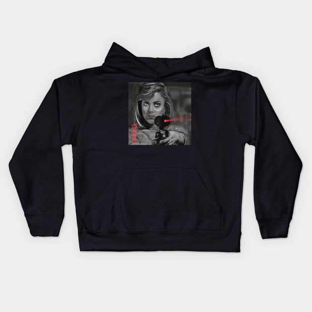 Megan Garris from Friday the 14th Part Six - Jason Lives Kids Hoodie by horrormaps